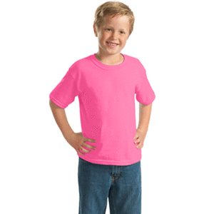 Boy Wearing Pink Kid's Cotton Shirt