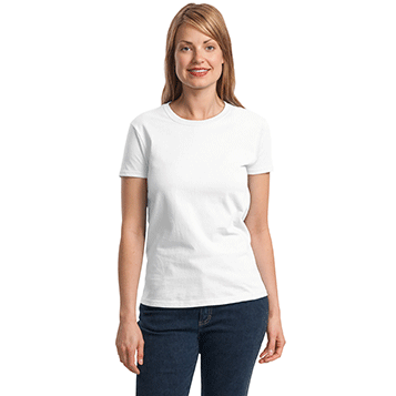 White Short Sleeve Ladies Cotton T-shirt Back – Successful Signs and Awards