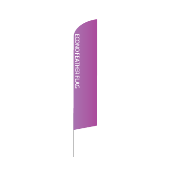 Purple Econo Feather Flag Banner