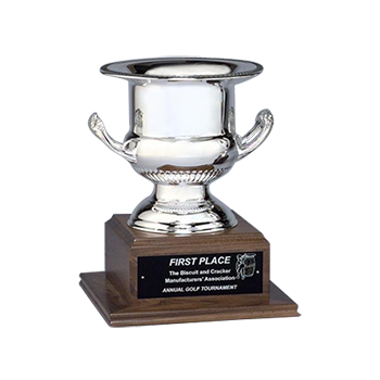 Silver Plated Metal Wine Cooler Cup Trophy