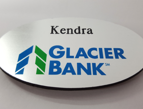Glacier Bank Name Tag