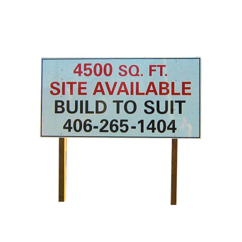 4'x8' lightweight aluminum real estate/site sign