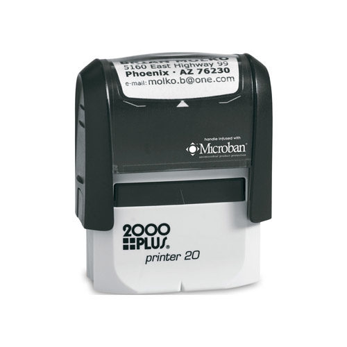 Signature Required Self-Inking Rubber Stamp Ink Stamper for Business Office